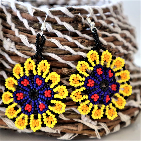 Handmade Huichol Earrings