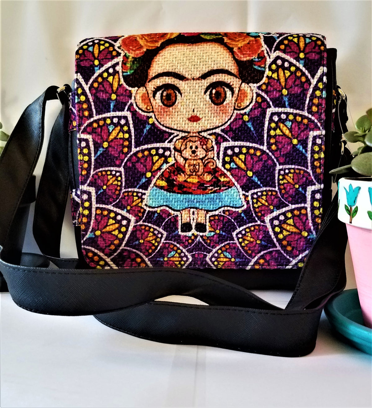Rastogi Handicrafts Women's Casual Cotton Jhola Bag - Colorful Indian Ethnic Shoulder Handbag
