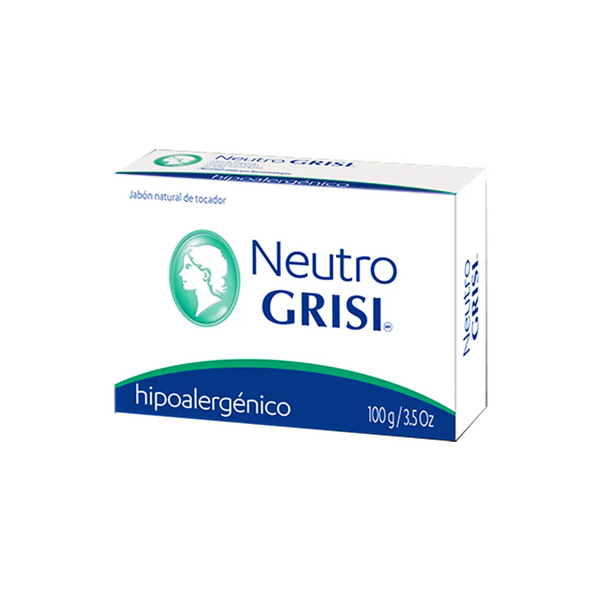 Grisi Neutro (Neutral) Sensitive Bar Soap  3.5 OZ/100G Jabon Neutro Grisi