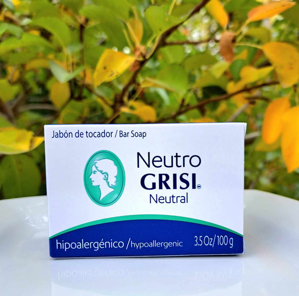 Grisi Neutro (Neutral) Sensitive Bar Soap  3.5 OZ/100G Jabon Neutro Grisi