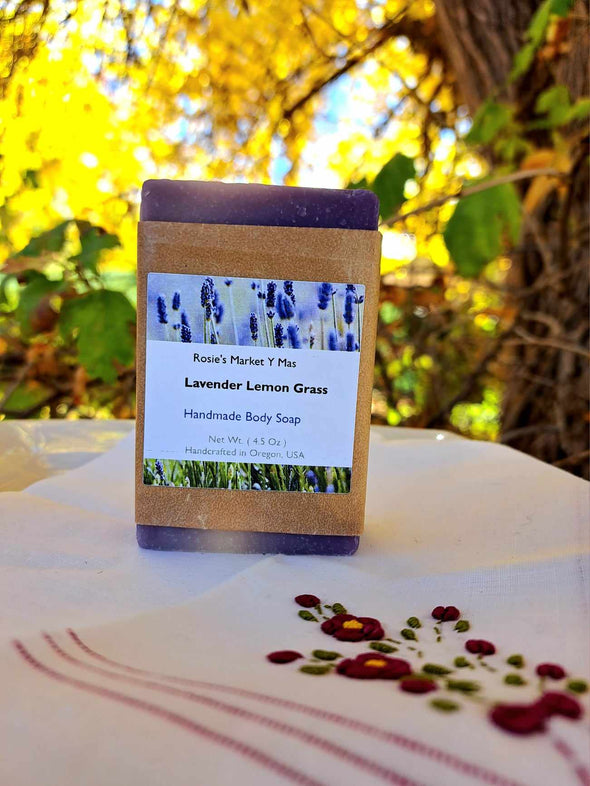 Handmade Lavender Lemongrass Soap Bar