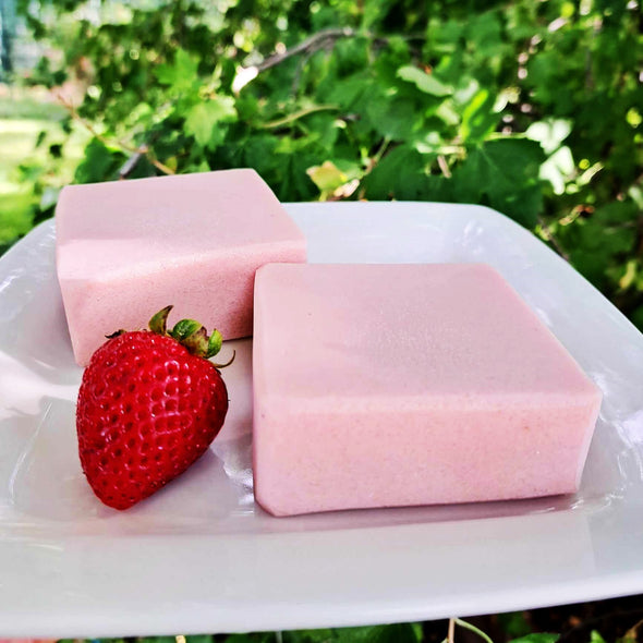 Handmade Strawberry Goat Milk Soap