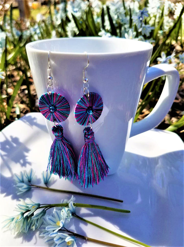 Multicolor Tassel Earrings