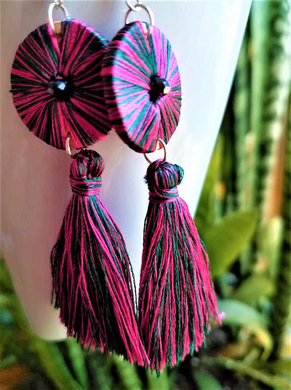 Multicolor Tassel Earrings