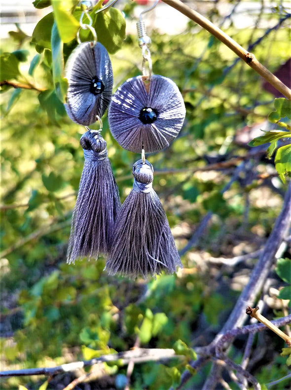 Beautiful Handmade Silk Thread Tassel Earrings