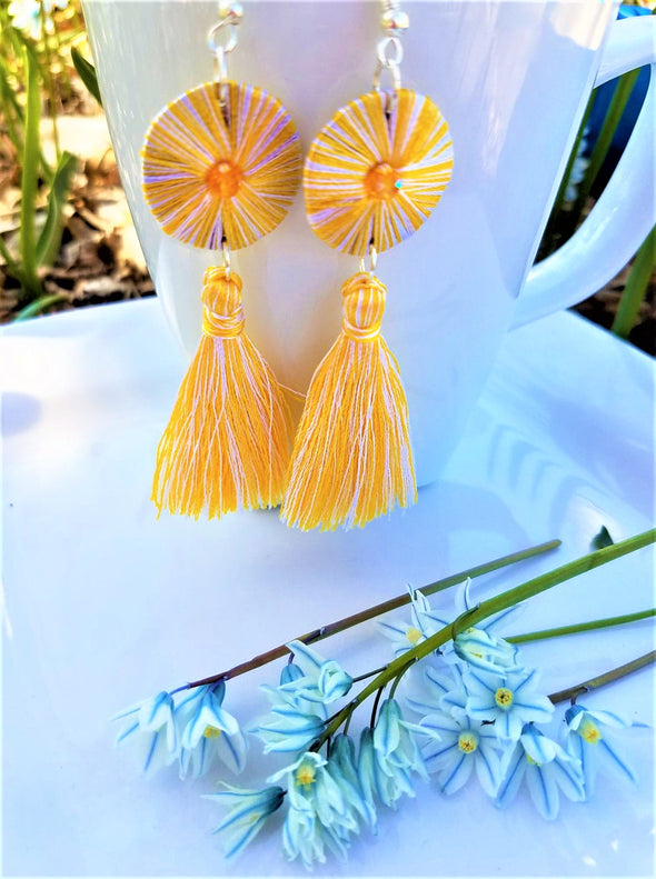 Multicolor Tassel Earrings