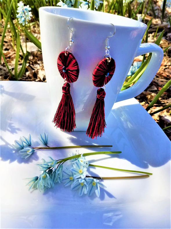 Multicolor Tassel Earrings