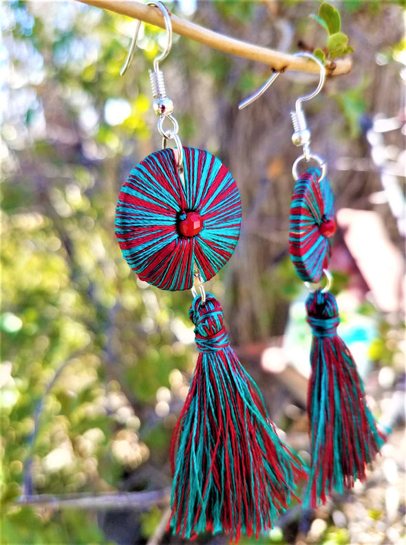 Multicolor Tassel Earrings