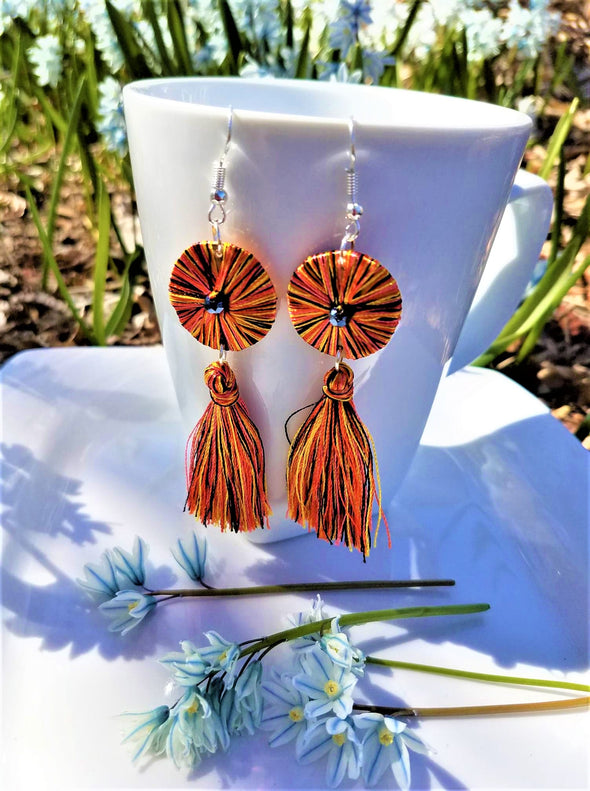 Multicolor Tassel Earrings