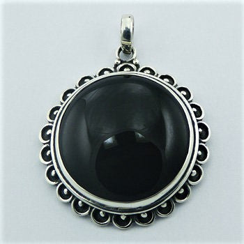 925 Sterling Silver Gemstone Vintage Pendant