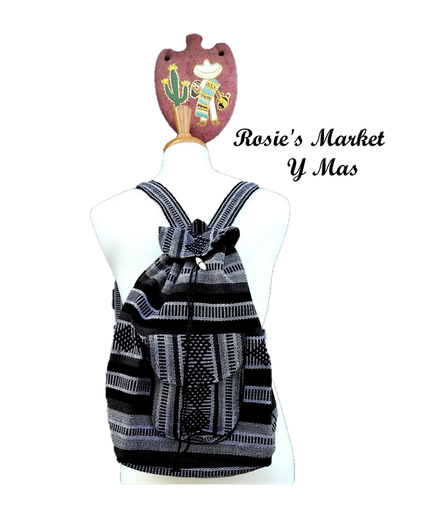 Vibrant Handwoven Mexican Backpack-Boho