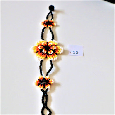 Beautiful Mexican Beaded Huichol Flower Bracelet