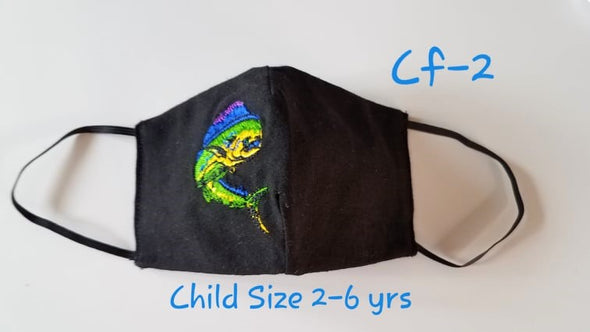 Handmade Embroidered Cotton 2 Layers Child Size Face Mask