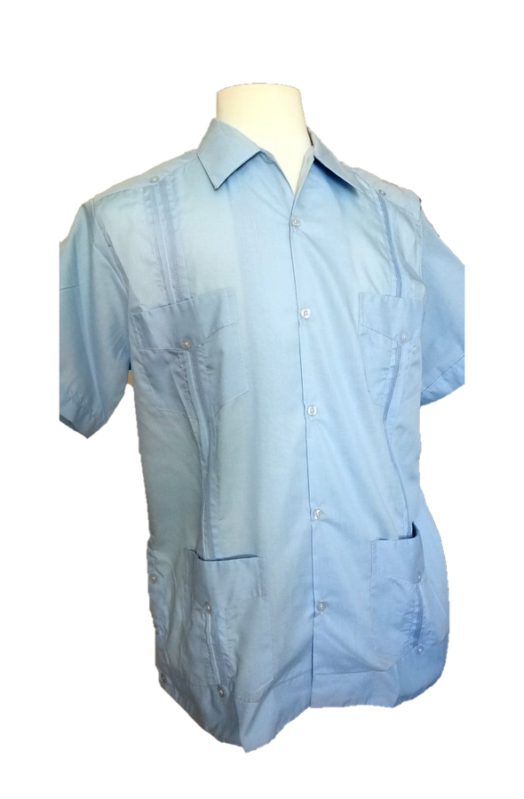 Men's Classic Guayabera Short Sleeve-100% Cotton-Authentic Yucatan