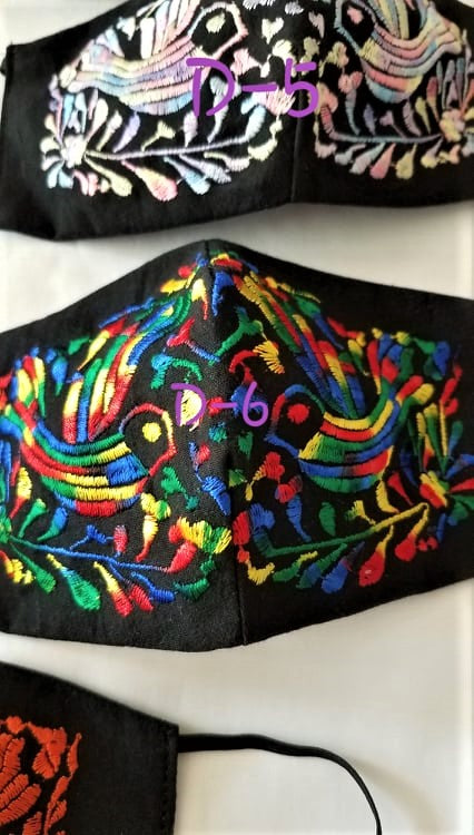 Handmade Embroidered Face Mask