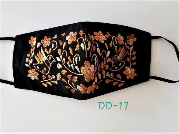 Handmade Embroidered Face Mask