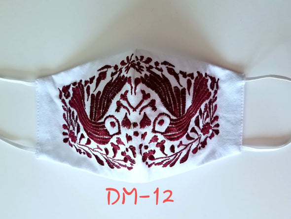 Beautiful Embroidered Mexican Face Mask