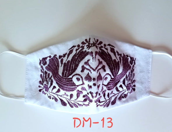 Beautiful Embroidered Mexican Face Mask