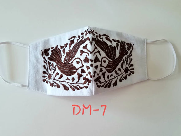 Beautiful Embroidered Mexican Face Mask