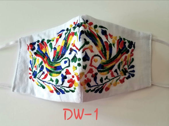 Beautiful Embroidered Mexican Face Mask