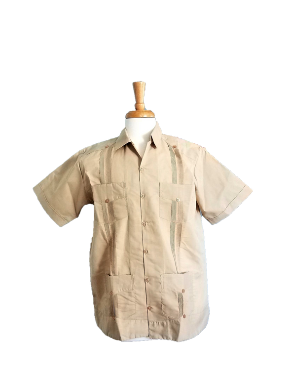 Men's Classic Guayabera Short Sleeve-100% Cotton-Authentic Yucatan