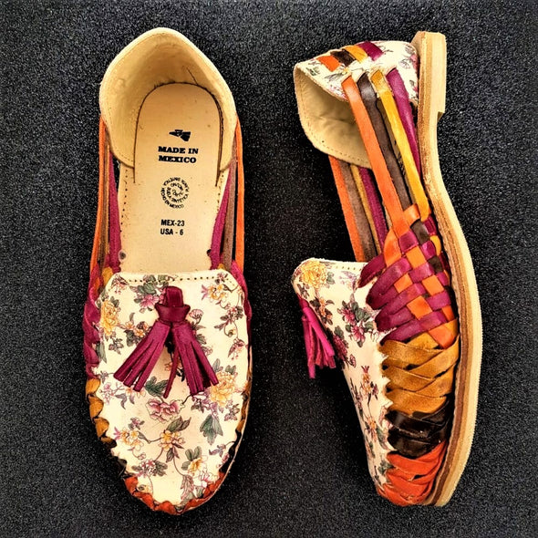 Beautiful Handmade Floral Women's Huarache Shoes