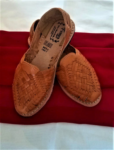 Mexican Handwoven Women's Flats Shoes-Huaraches