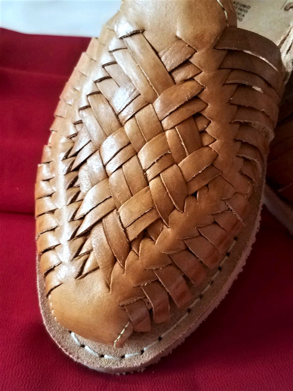 Mexican Handwoven Women's Flats Shoes-Huaraches