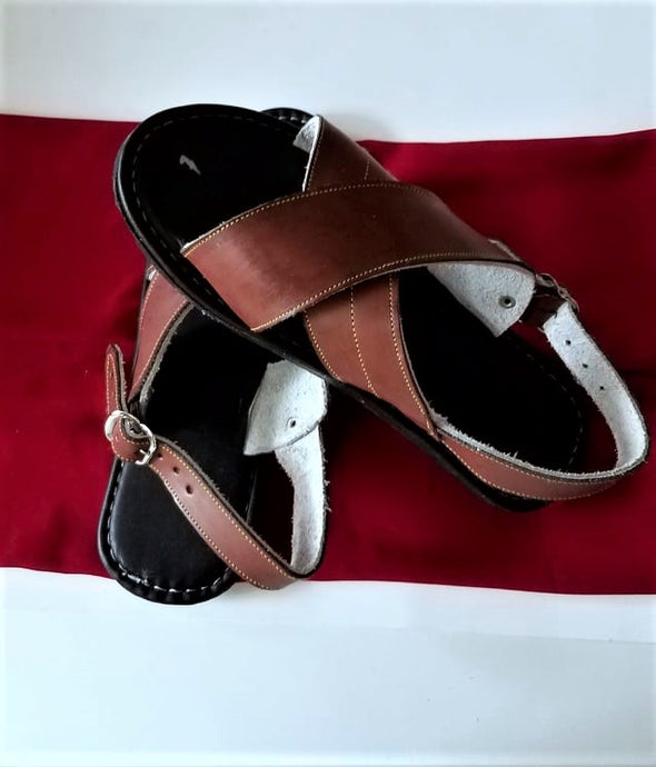 Men's Leather Simple- Sandals- Cruzado Mexican Huaraches