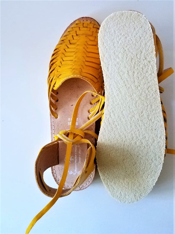 Comfortable Lace Up Mexican Huaraches- Sandals