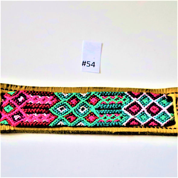 Embroidered Leather Bracelets