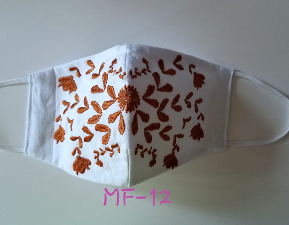 Beautiful Embroidered Mexican Face Mask