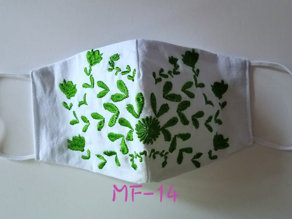 Beautiful Embroidered Mexican Face Mask
