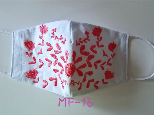 Beautiful Embroidered Mexican Face Mask