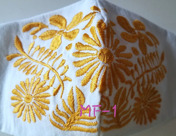 Beautiful Embroidered Mexican Face Mask