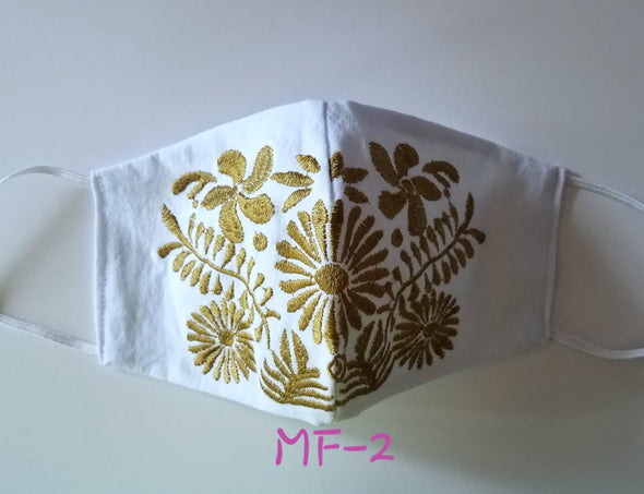Beautiful Embroidered Mexican Face Mask