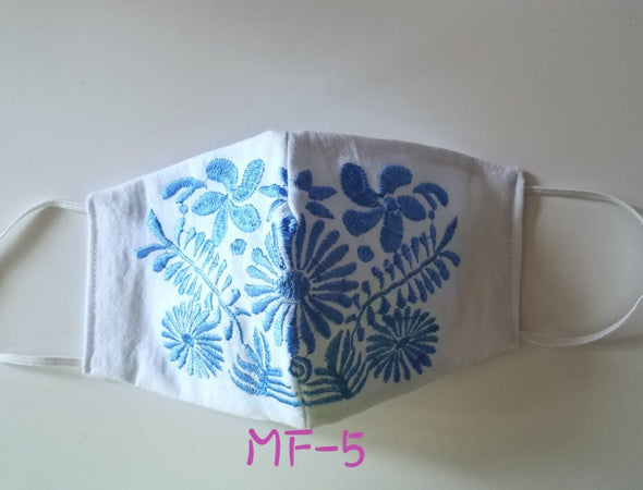Beautiful Embroidered Mexican Face Mask