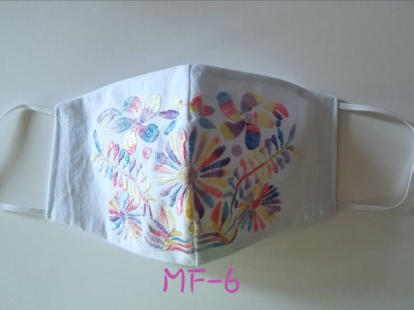 Beautiful Embroidered Mexican Face Mask