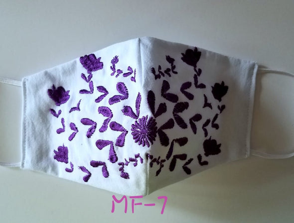 Beautiful Embroidered Mexican Face Mask