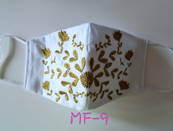 Beautiful Embroidered Mexican Face Mask
