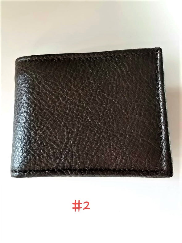 Handmade Mexican Plain Bi-fold Men's Wallets