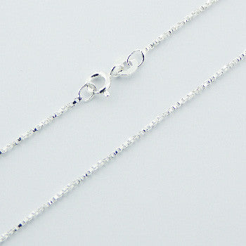 925 Sterling Silver Square Box Chain 16" Inches