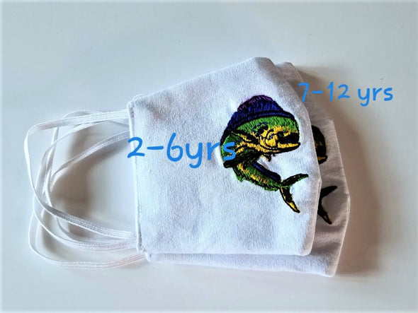 Handmade Embroidered Cotton 2 Layers Child Size Face Mask