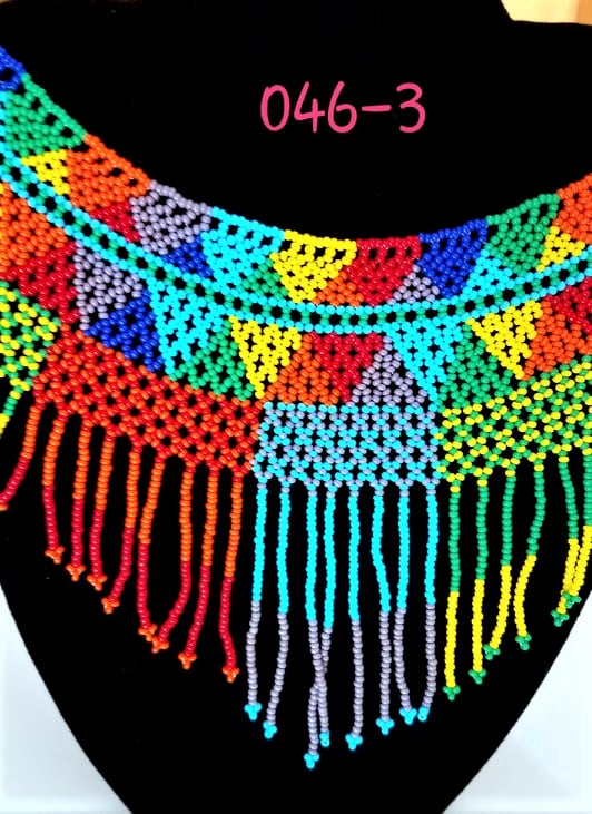 Beautiful Beaded Mexican Huichol Necklace