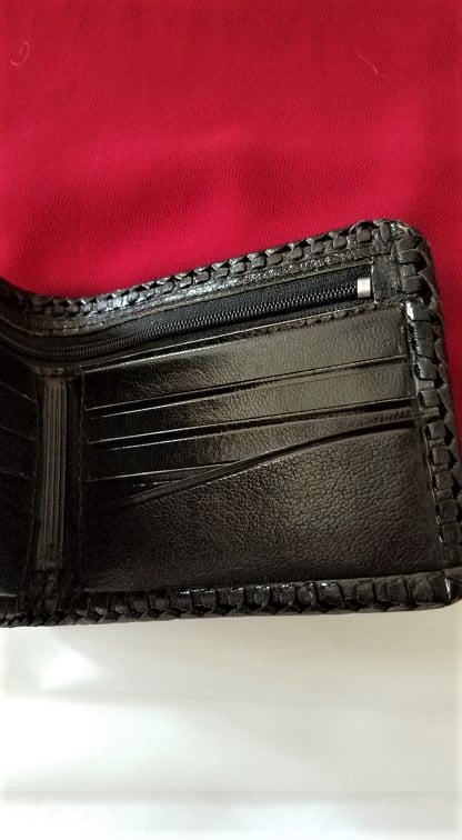 Hand Tooled Mexican Leather Men's Wallet