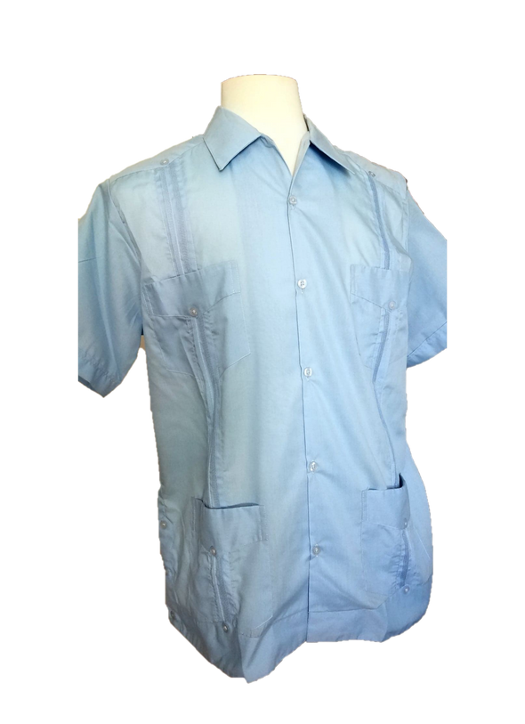 Men's Classic Guayabera Short Sleeve-100% Cotton-Authentic Yucatan