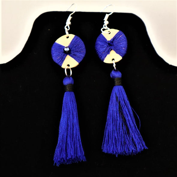 Beautiful Handmade Silk Thread & Gourd Tassel Earrings