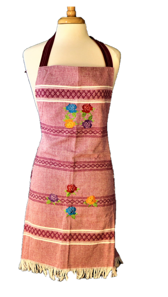 Handmade Mexican Embroidered Apron