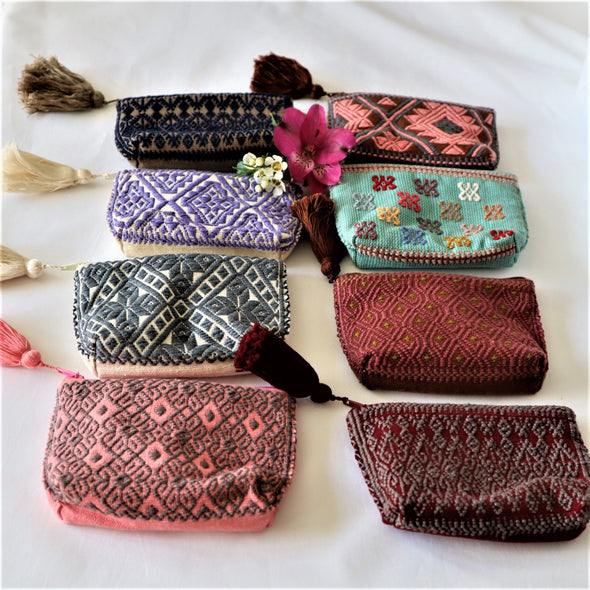 Mexican Loom Woven  Coin Pouch