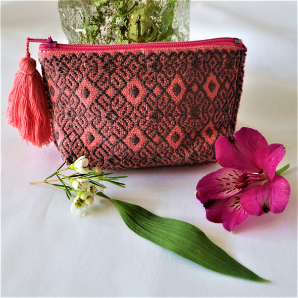 Mexican Loom Woven  Coin Pouch